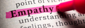 The word empathy highlighted