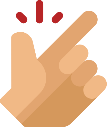 Pointing hand illustration