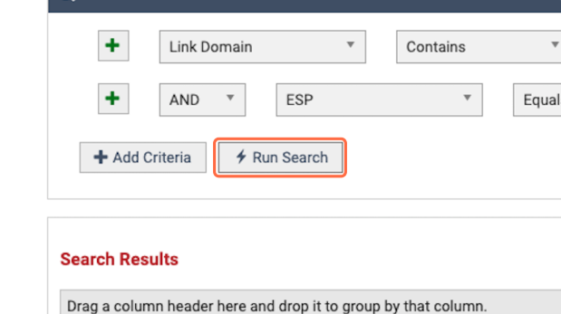 Click on Run Search
