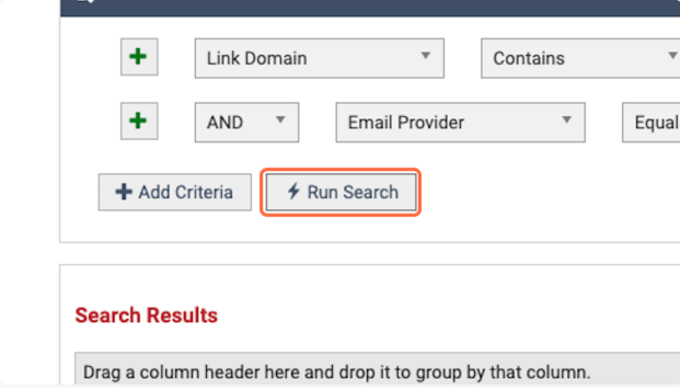 Click on Run Search