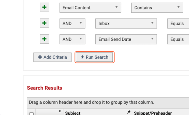 Click on "Run Search"