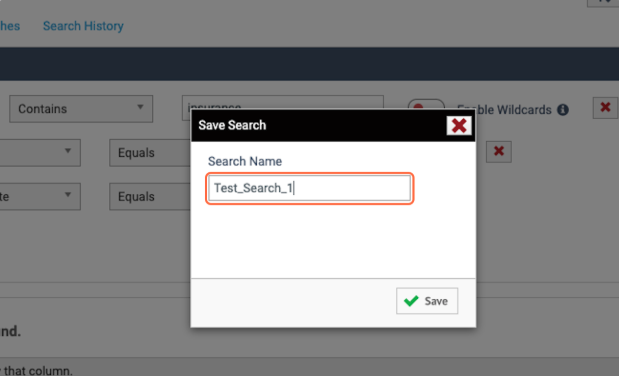 Name your search