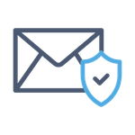 email with shield containing a checkmark